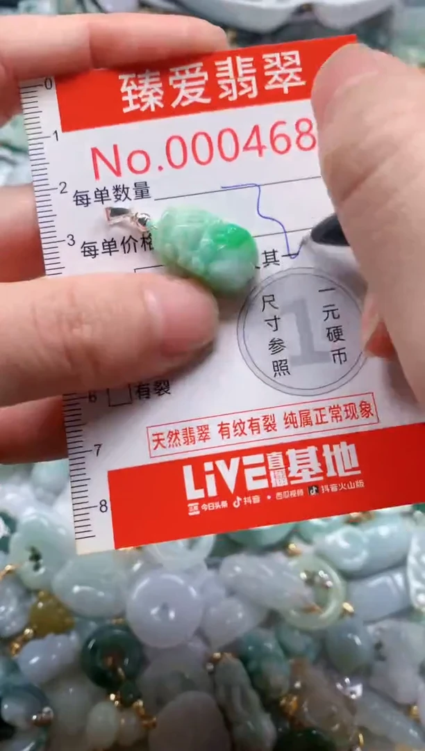 翡翠未镶嵌吊坠(不含链)4688