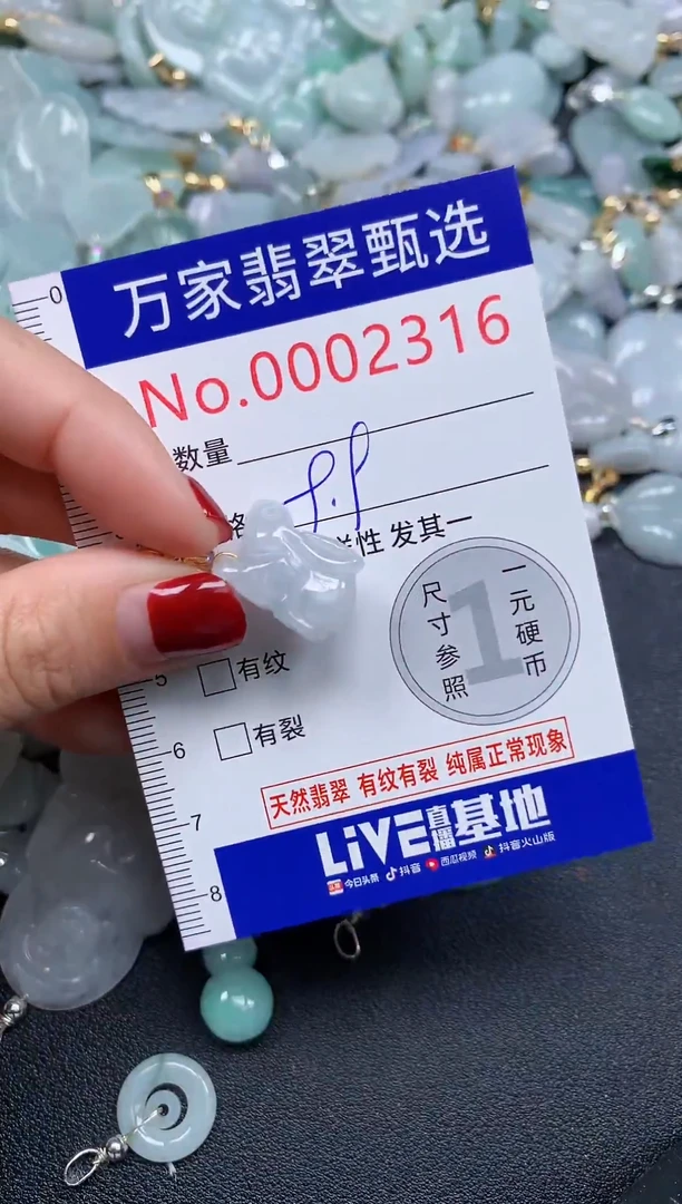 吊坠(不含链)未镶嵌翡翠2316