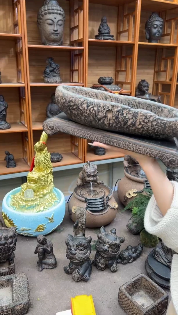 陶土【火山泥】牛槽盆+大江枫底座