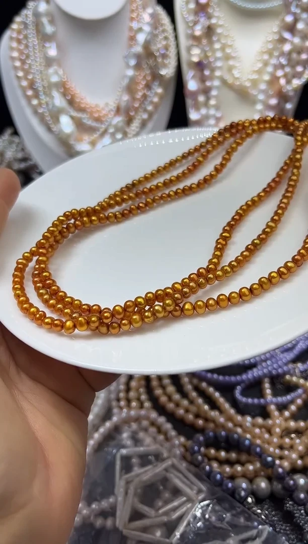 淡水珍珠未镶嵌颈饰多人