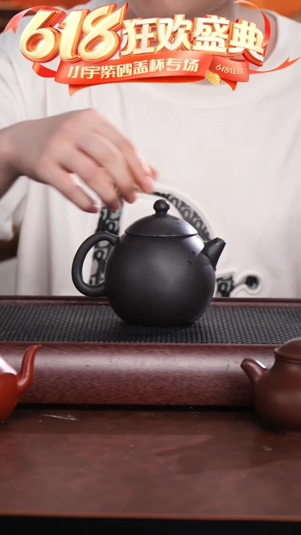 茶杯紫砂黑龙蛋壶 韩 @@CH02900