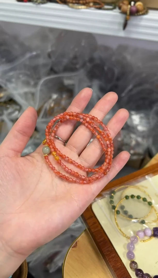 【闪购商品】南红玛瑙手链未镶嵌南红玛瑙多圈手链[0095]