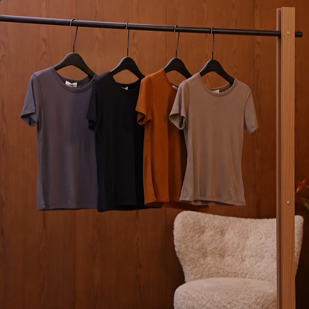 EWILL｜进口凉爽超细羊毛哈苏线高弹短袖T恤