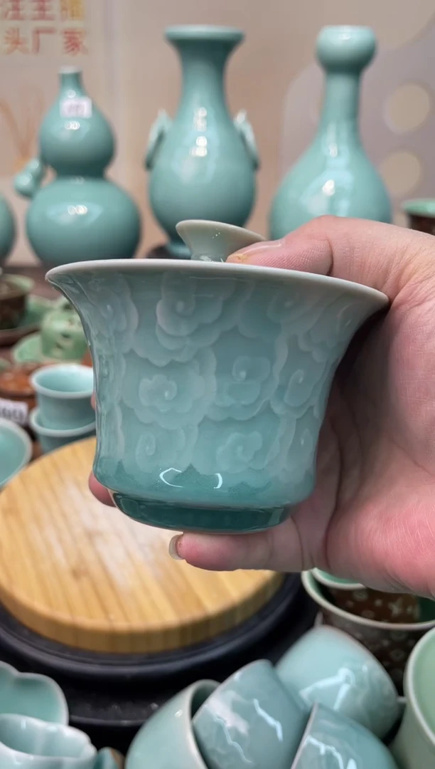 慧仙青瓷全手特价福利 微瑕 慧仙青瓷