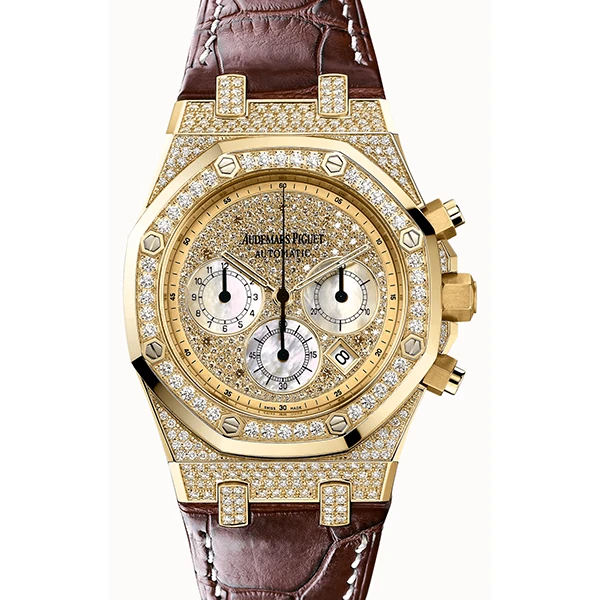 99新 Audemars Piguet/爱彼 老佛爷/爱彼26022后盘后钻/单表/40mm