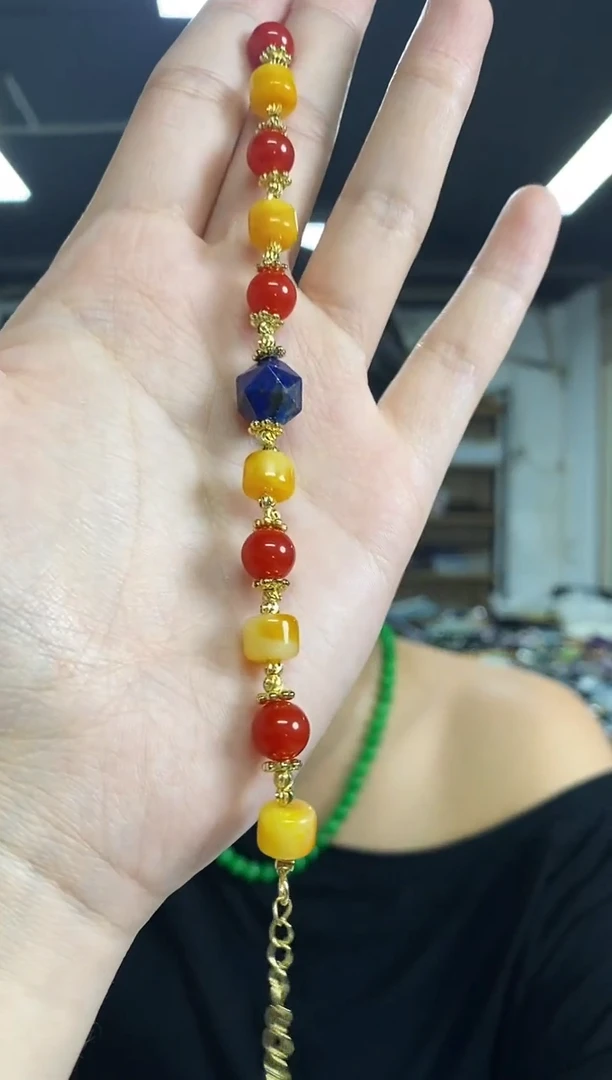 未镶嵌青金石手链闪购链接  多样性发其一颜色微差