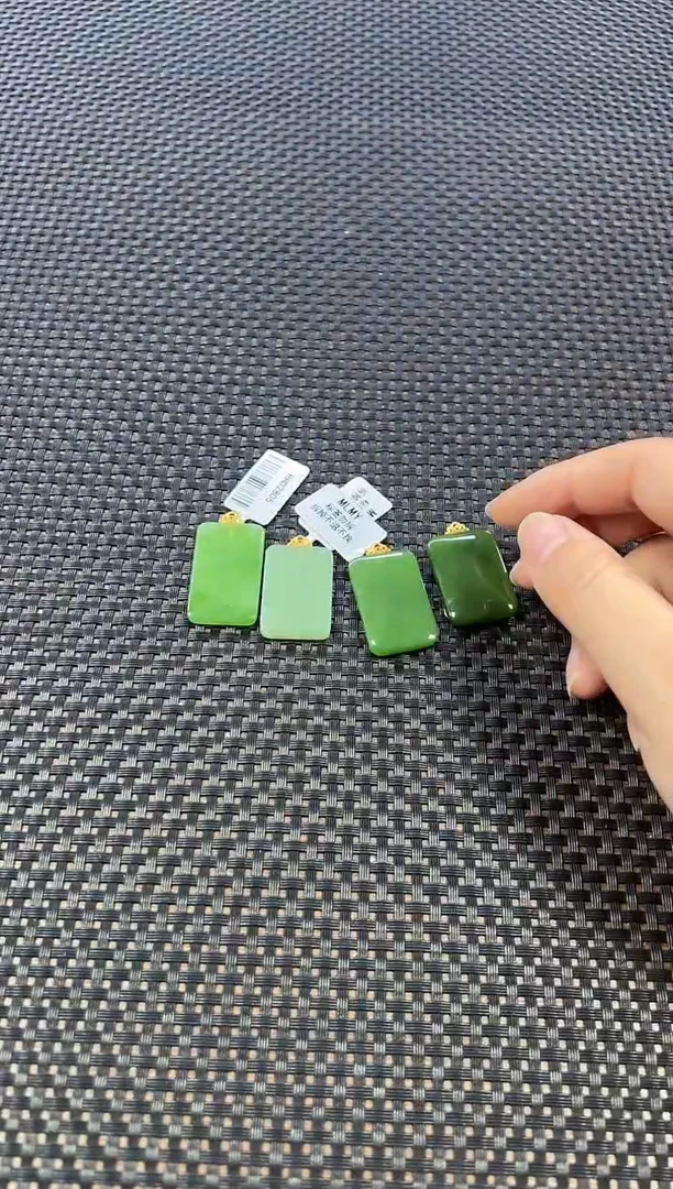 颈饰18K金镶嵌和田玉（多样性发一件）2805