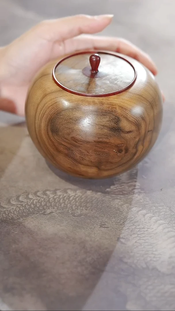 金丝楠-583微瑕茶仓茶叶罐