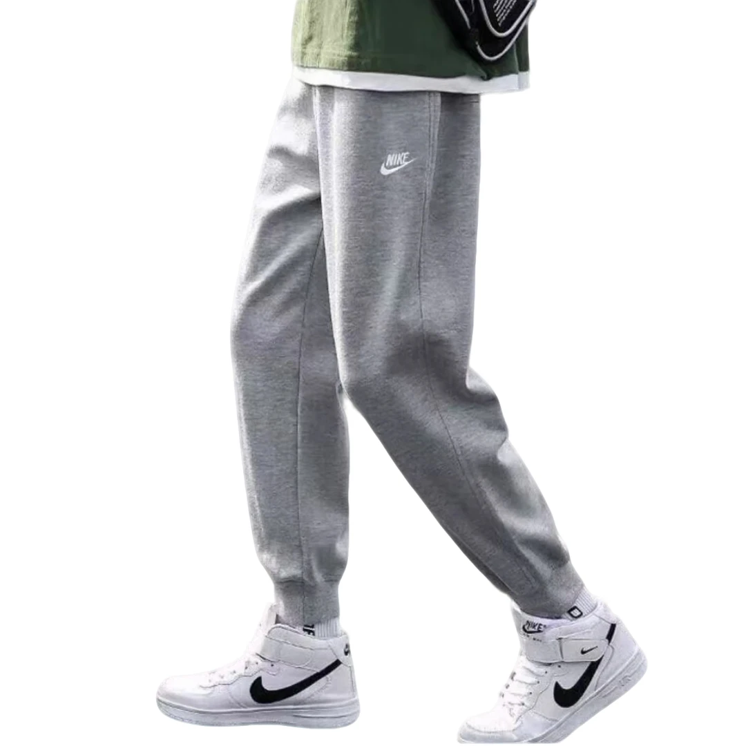 耐克【秋季上新】男宽松篮球裤透气灰色束脚运动卫裤FQ4331063