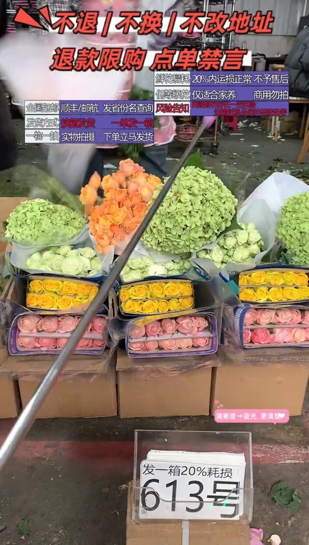 613号♥含20%耗损发一箱
