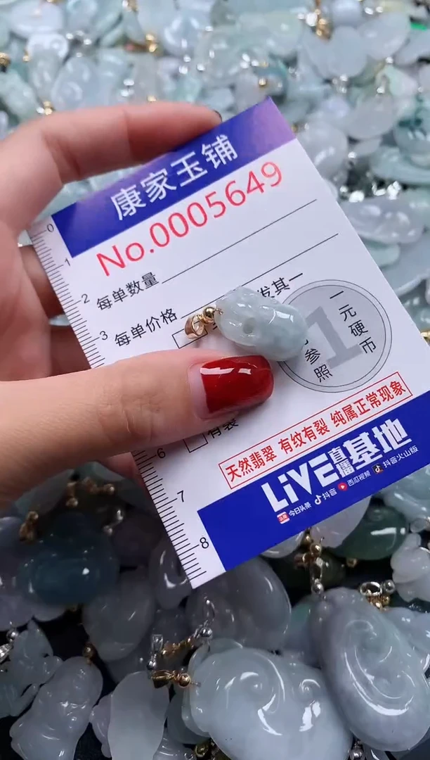 翡翠未镶嵌吊坠(不含链)5649