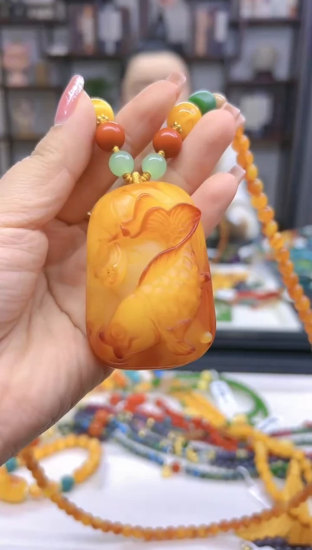 【闪购商品】蜜蜡毛衣链未镶嵌M178