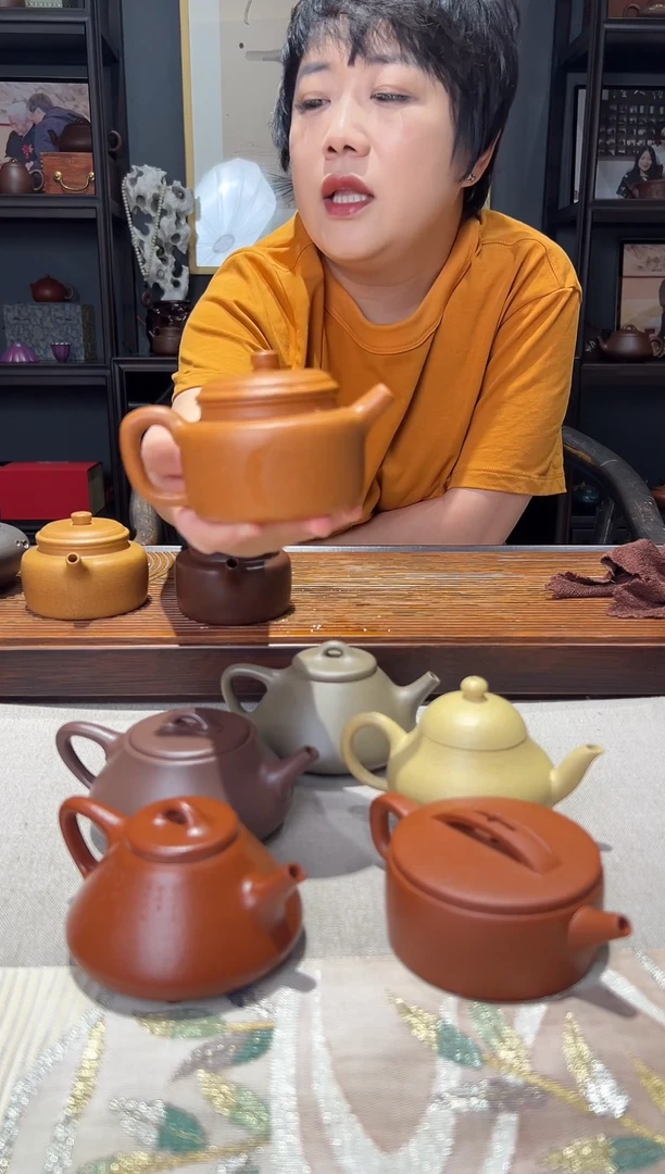 茶壶紫砂蟹黄段  德钟