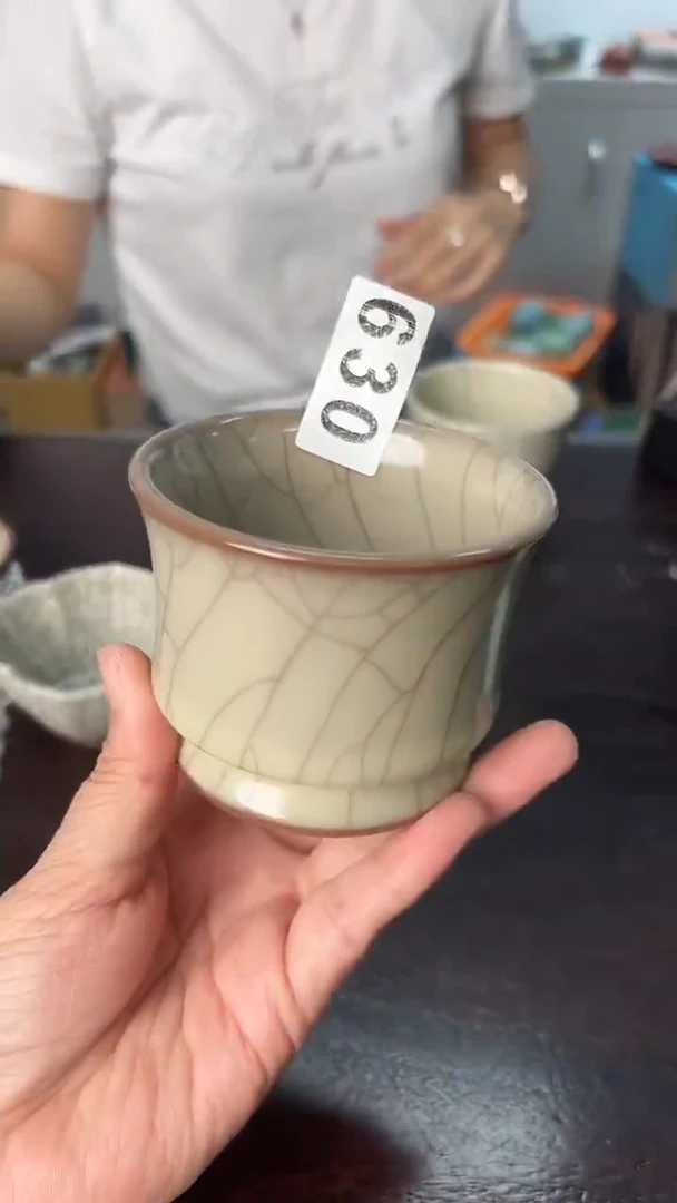 龙泉云间青瓷小米茶器