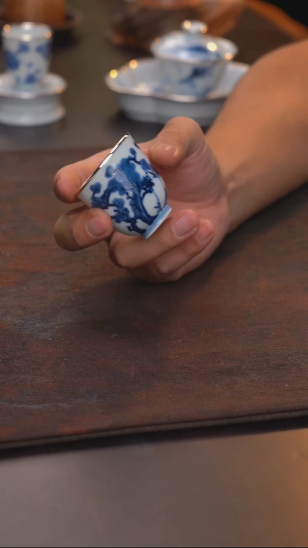 松竹梅单杯包银口