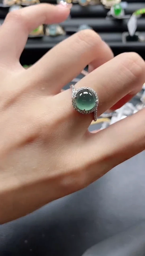 【闪购商品】翡翠戒指银S925镶嵌11111-