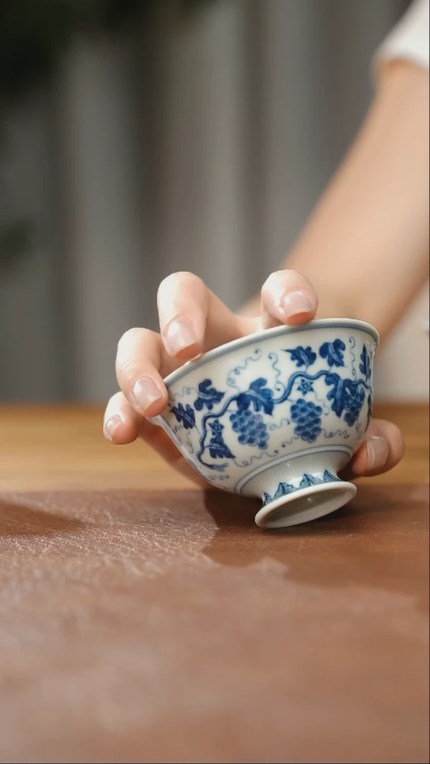 杯子仿明葡萄高足杯60cc