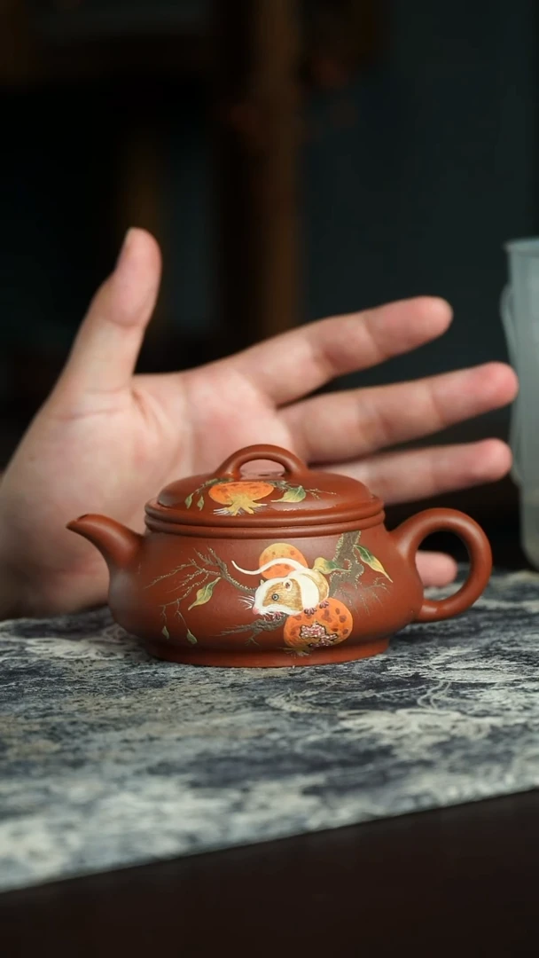 茶杯紫砂44号宜兴紫砂原矿作品