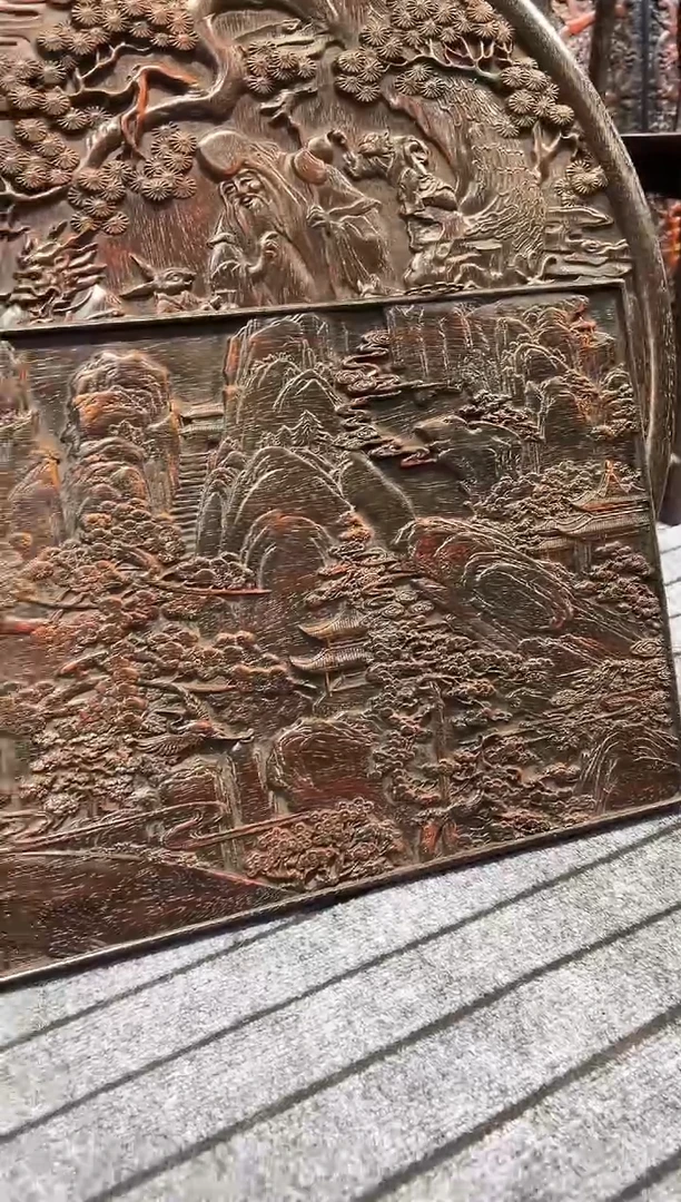 木紫檀雕刻一物一拍