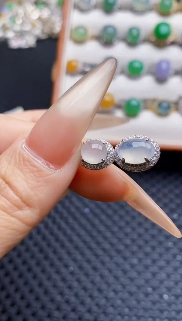 银S925镶嵌戒指翡翠3425