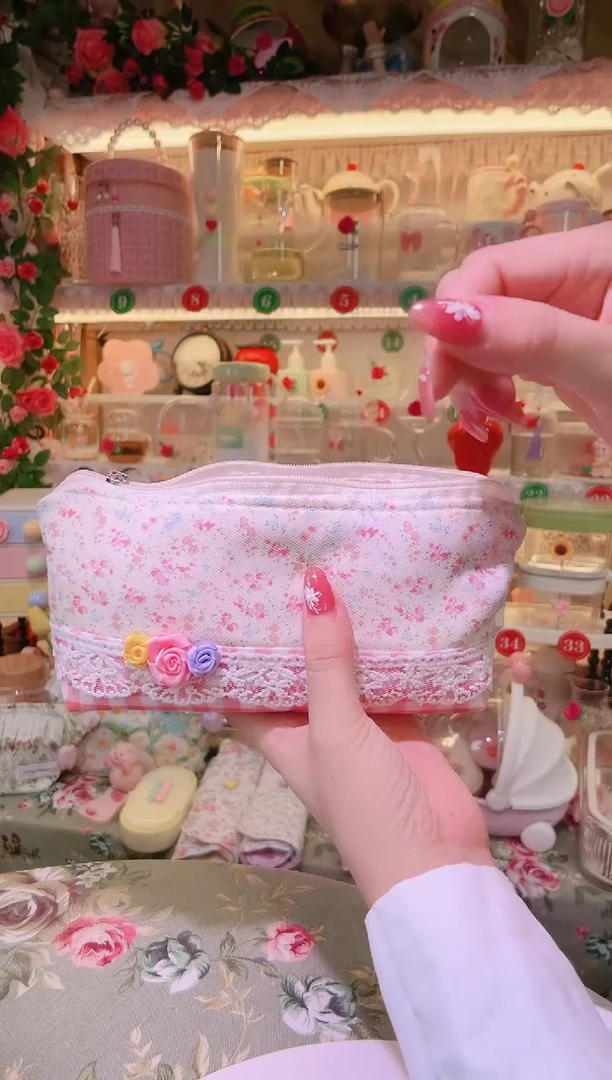 玫瑰花笔袋——手工制作品质好！
