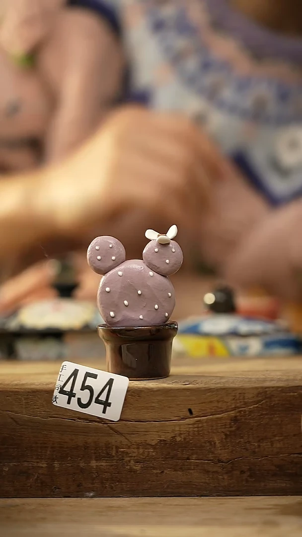 【闪购商品】瓷片新品！可爱仙人掌摆件/茶宠