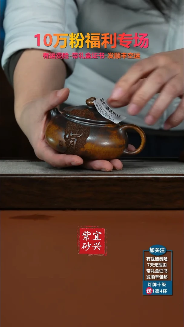 茶壶紫砂范青特高温柴烧关山月寒江160CC