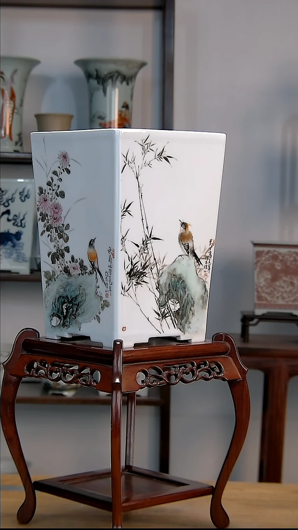 景德镇陶瓷手工花盆