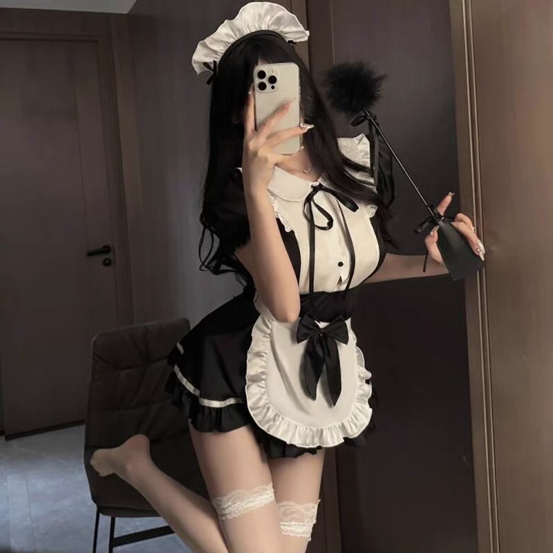 大码定制女仆装cos可爱女佣lolita连衣裙二次元洛丽塔cosplay服装