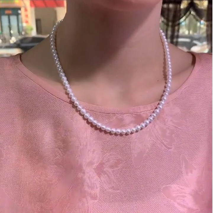 【逍遥严选】珍珠无核小米珠项链*236/54/多样性发/1件