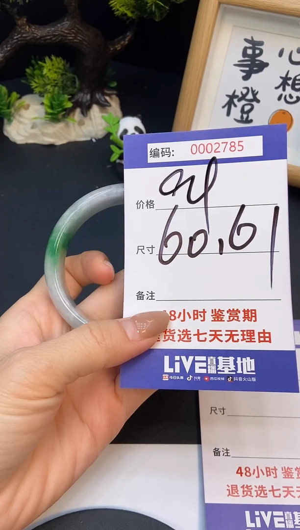 未镶嵌手镯翡翠0002785
