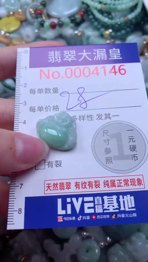 翡翠未镶嵌吊坠(不含链)4146