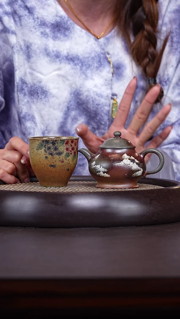 【闪购商品】紫砂茶壶十竹斋14-54 柴烧紫砂壶