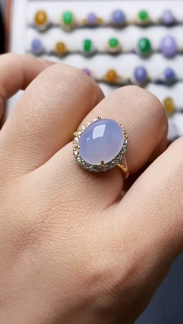 银S925镶嵌戒指翡翠1419