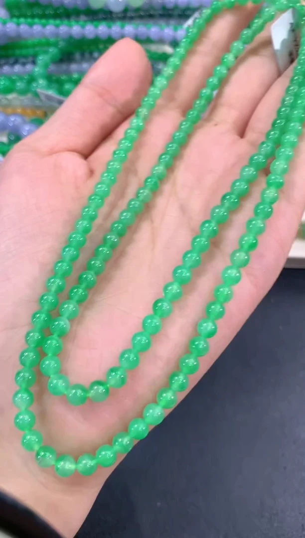 翡翠未镶嵌颈饰q301