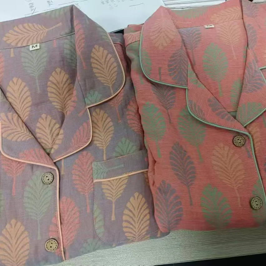 （断码处理）知秋-100%全棉双层纱套装