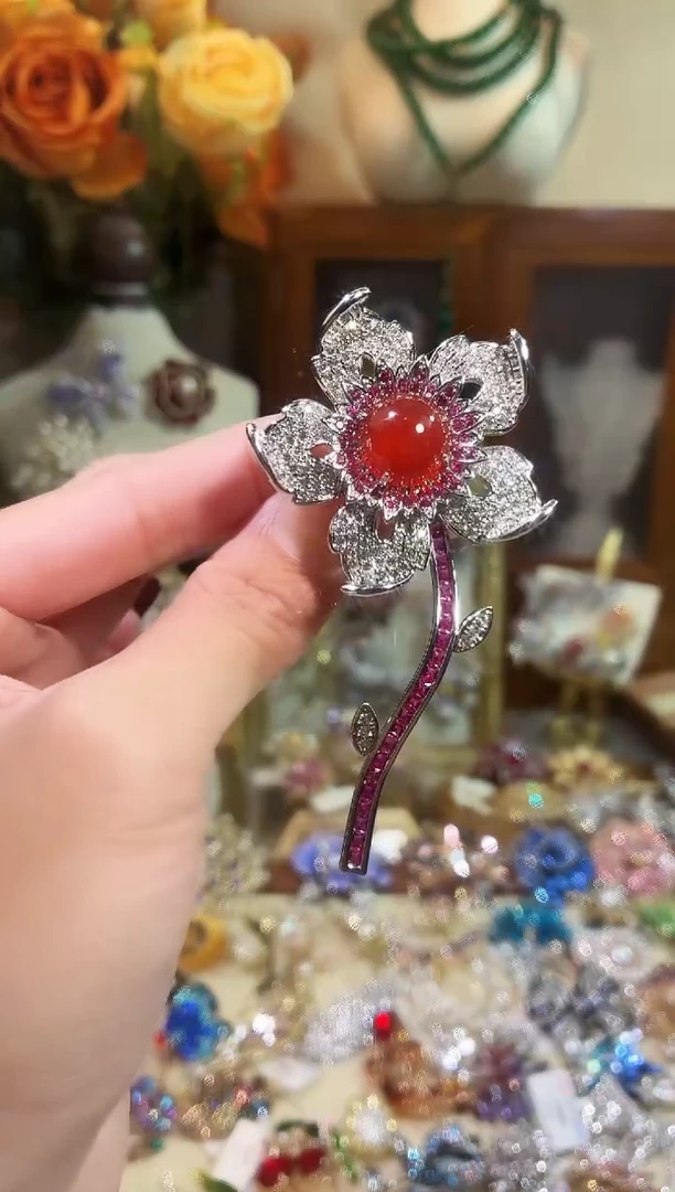 合成立方氧化锆铜合金花枝