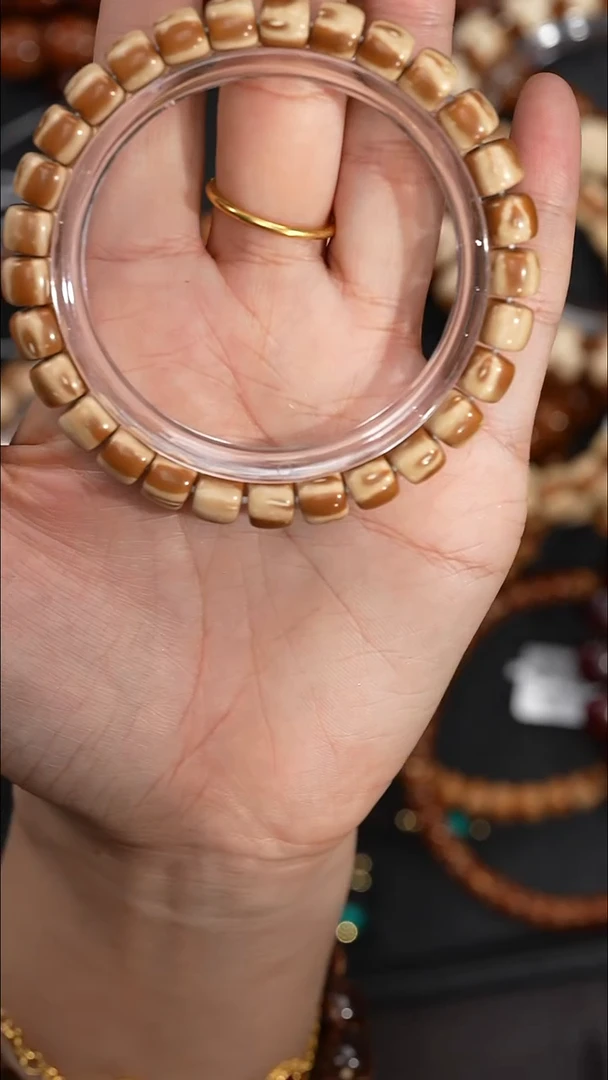 手串紫金鼠小*迹8mm三花实心鼠8