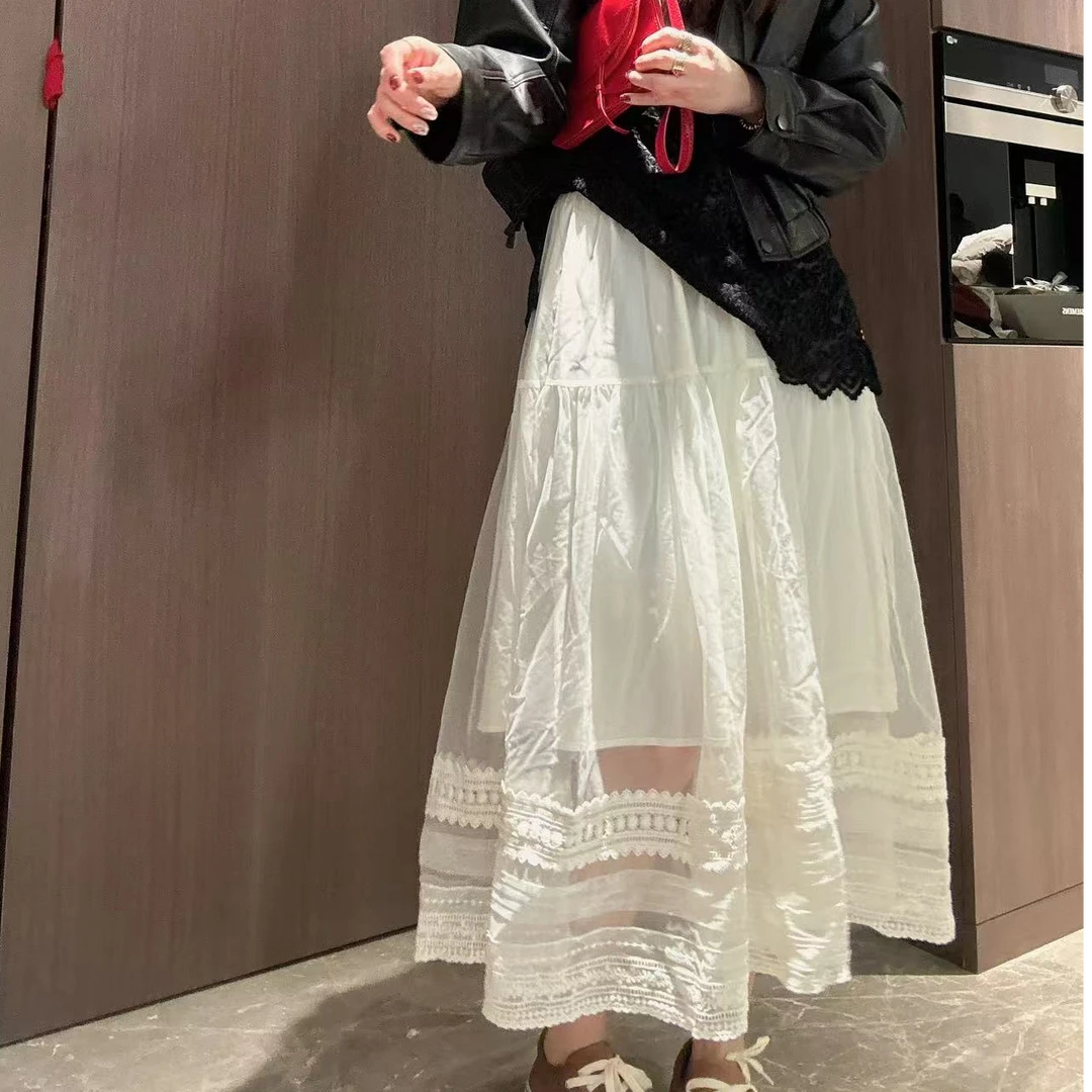 【大小姐家】欧韩货欧根纱半身裙560568