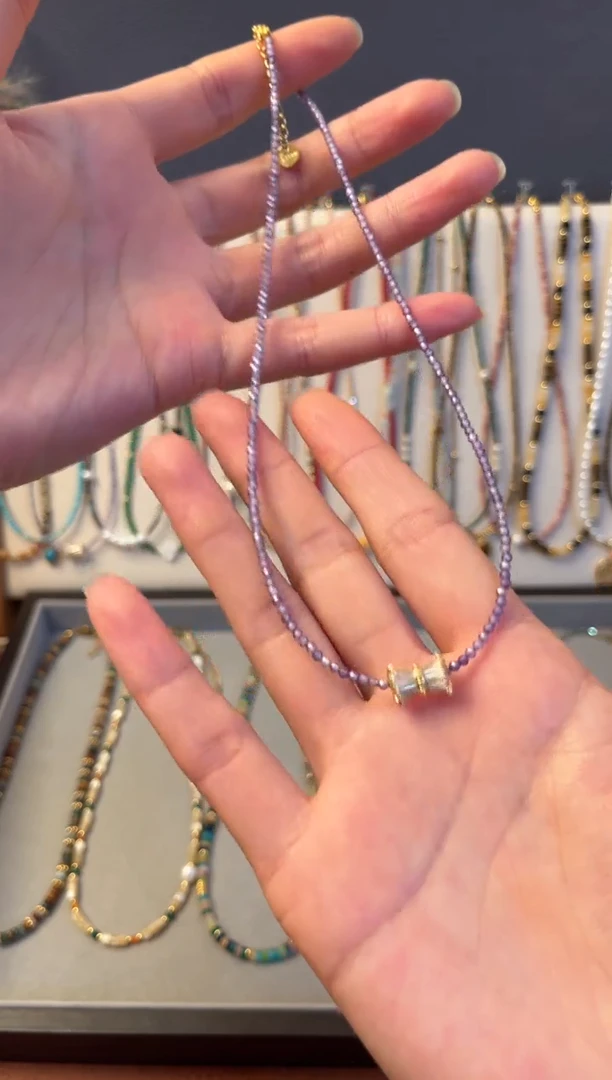 【闪购商品】石英质玉项链合金7号