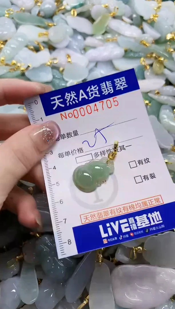 颈饰未镶嵌翡翠天然A货翡翠