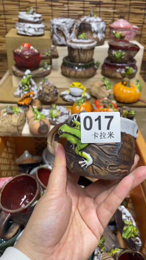 今*017精美粗陶手工柴烧