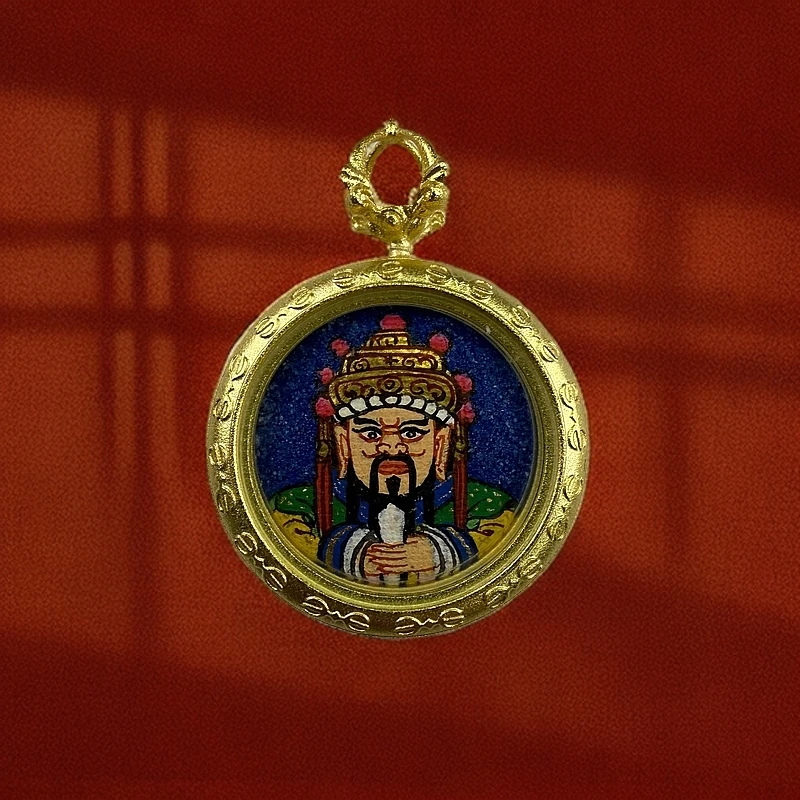纯手绘唐卡五爷文创挂件吊坠手链