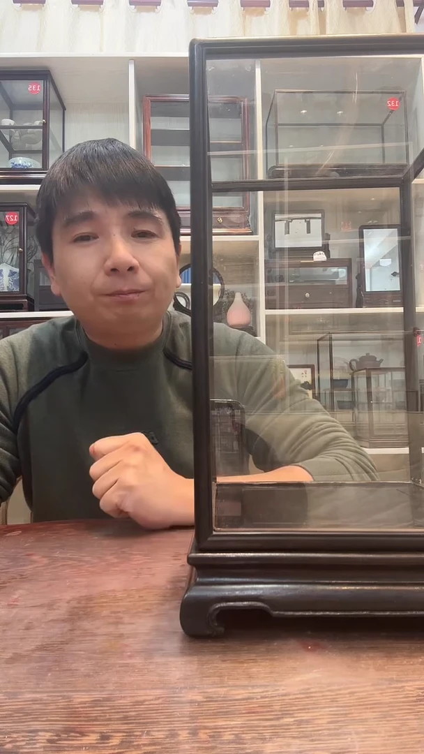 东非黑黄檀（紫光檀）20*20*30玻璃罩058