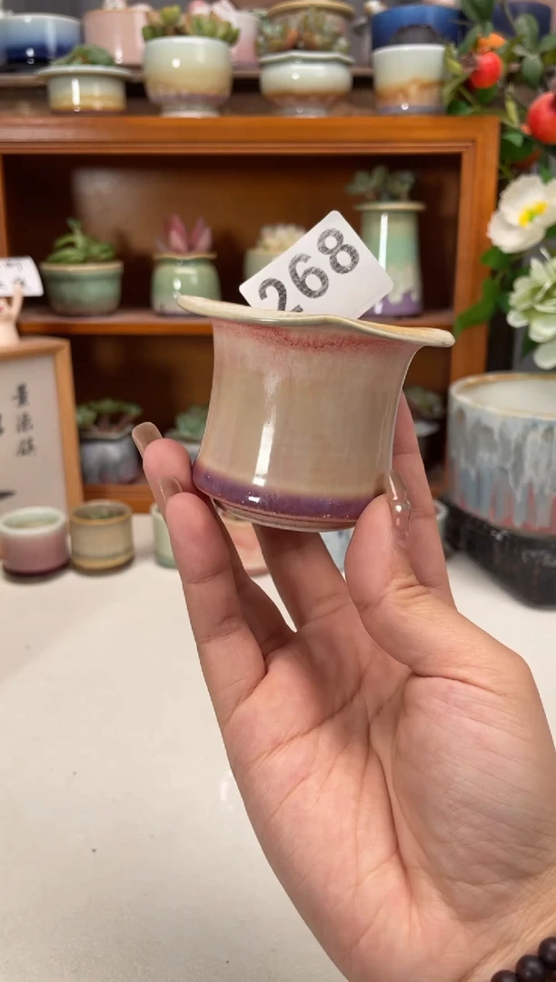瓷片268知木小芳花盆