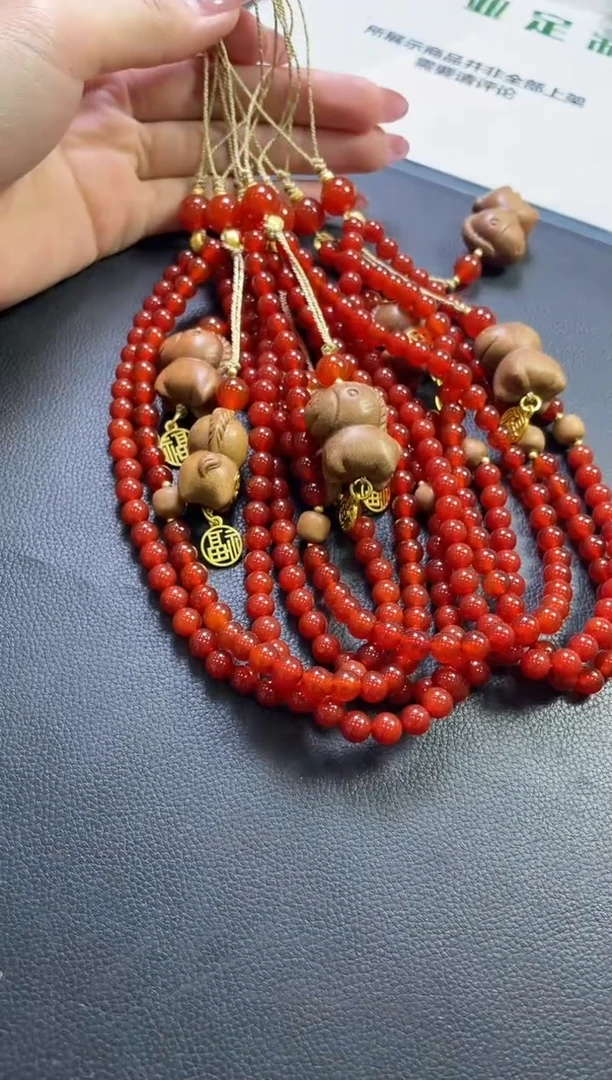 未镶嵌手链玛瑙/玉髓手机挂多样性发一件