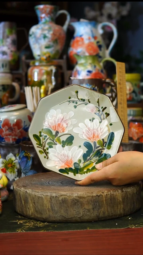 陶瓷133景德镇手工手绘釉下彩