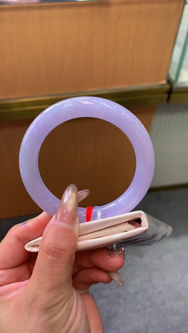 未镶嵌手镯翡翠-F35-圆条56.9