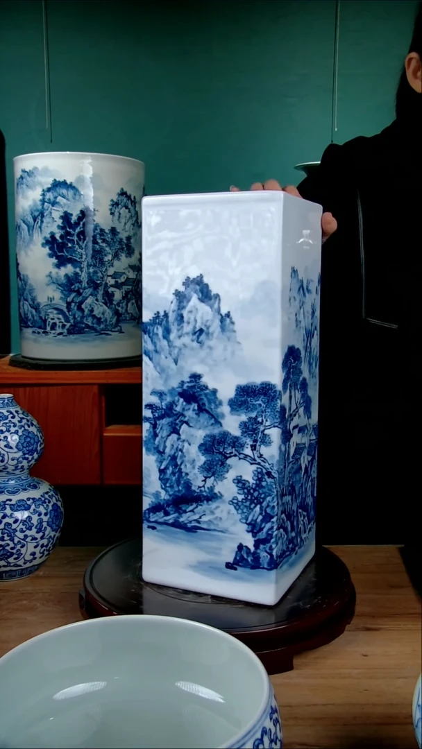 摆件陶景德镇手绘陶瓷888