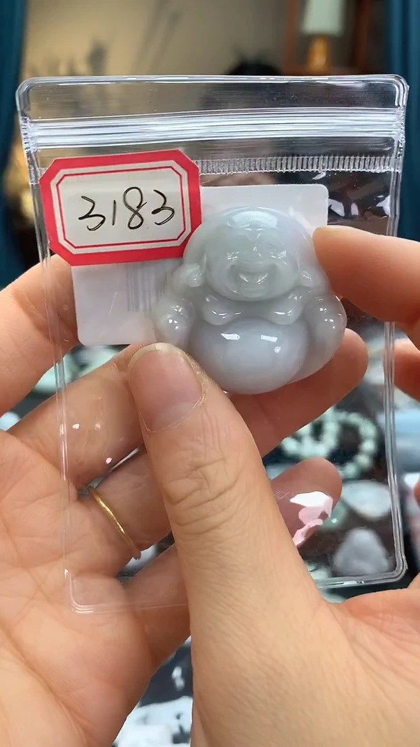 颈饰未镶嵌翡翠佛公3183